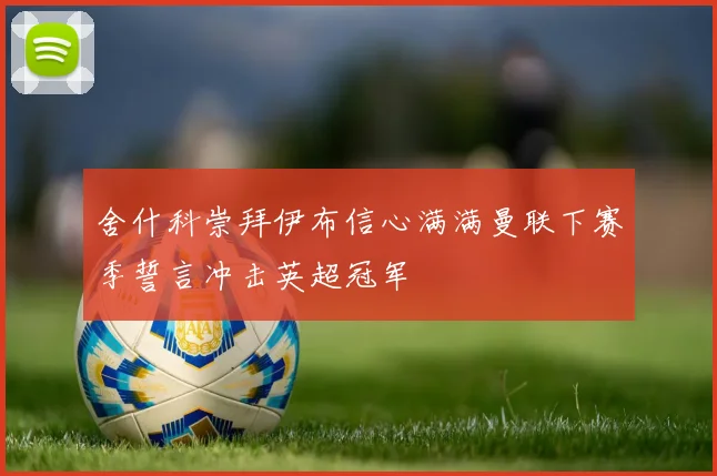 舍什科崇拜伊布信心满满曼联下赛季誓言冲击英超冠军